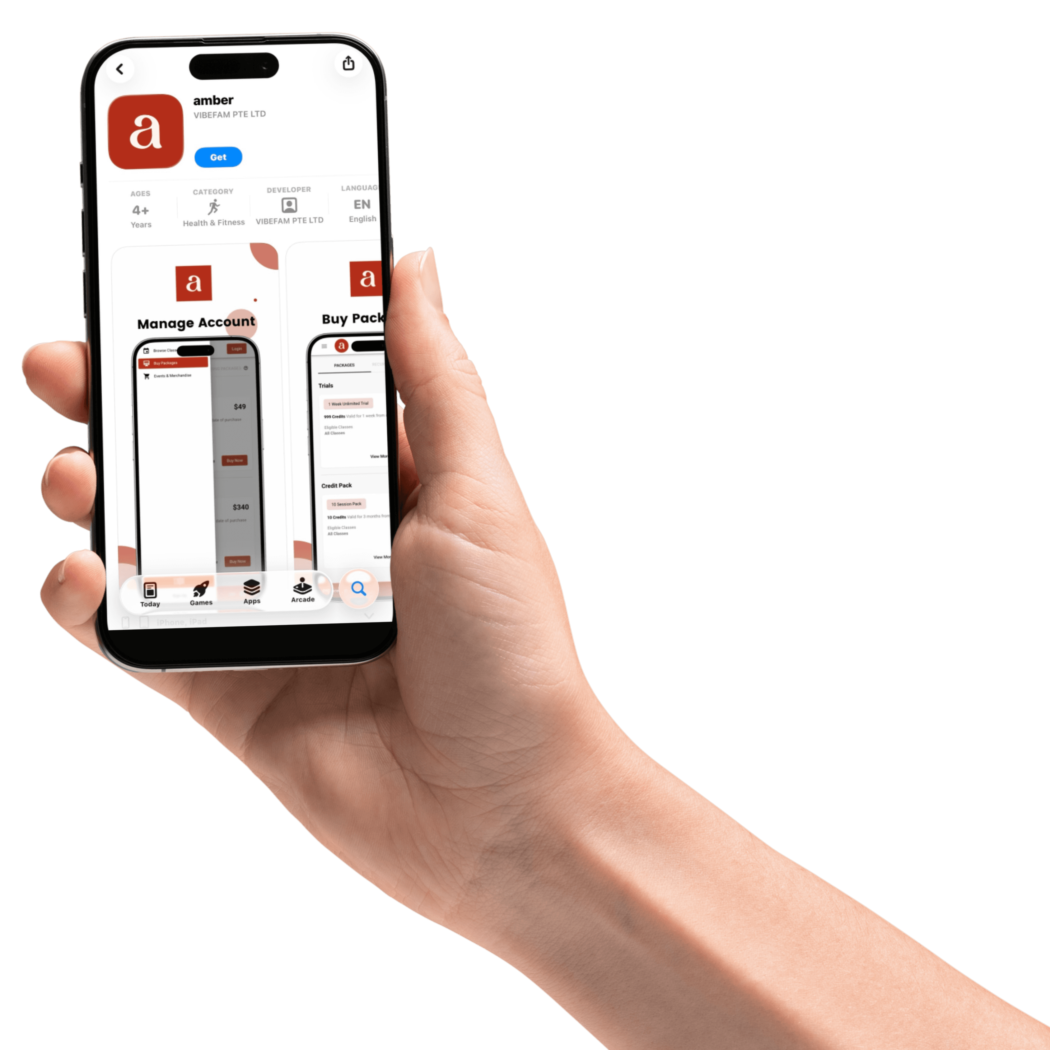 Amber mobile app on the App Store